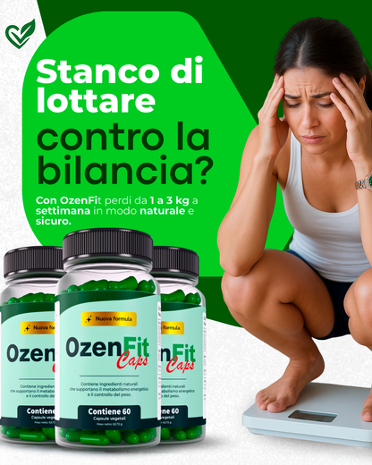 5x OzenFit Caps - Integratore per la perdita di peso e il controllo del metabolismo
